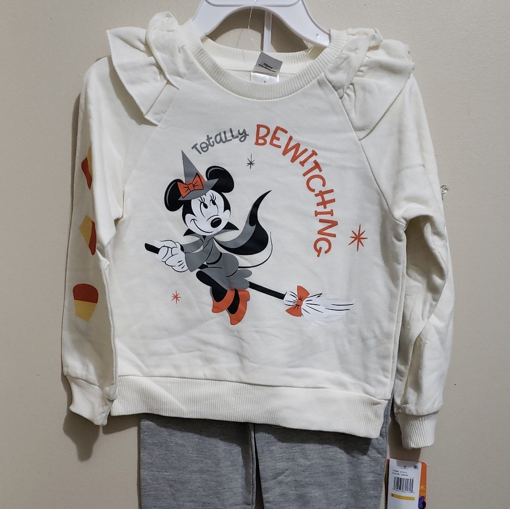 Disney White and Orange Graphic Tee
